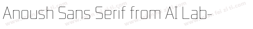 Anoush Sans Serif from AI Lab字体转换
